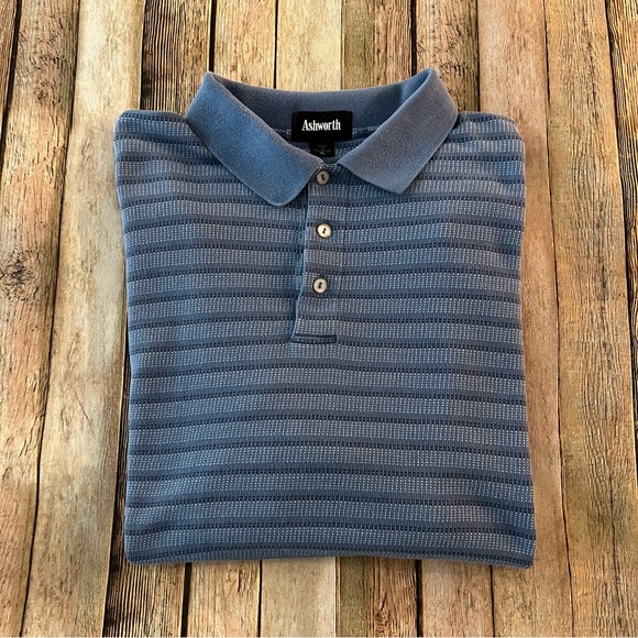 Vintage mens striped short sleeve polo shirt | size Extra Large - Picture 4 of 10